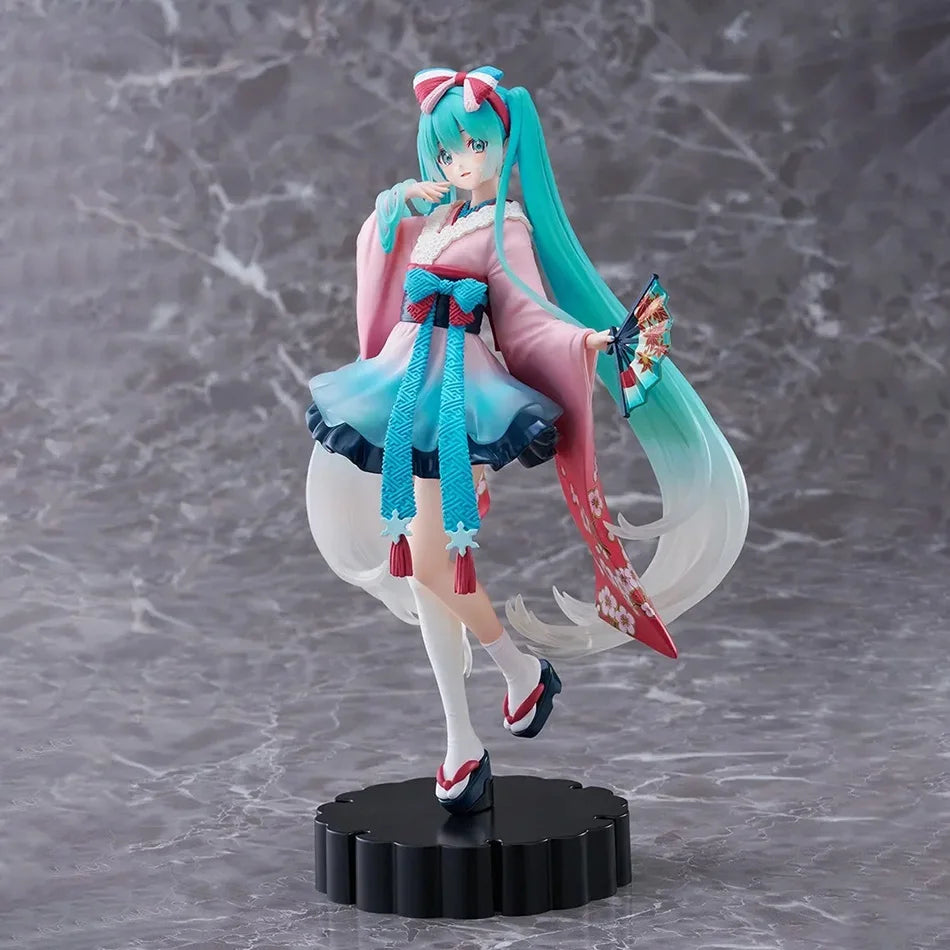 Handmade Hatsune Miku PVC Model Cute Cat Ear Figure Decoration