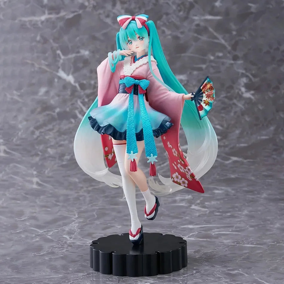 Handmade Hatsune Miku PVC Model Cute Cat Ear Figure Decoration