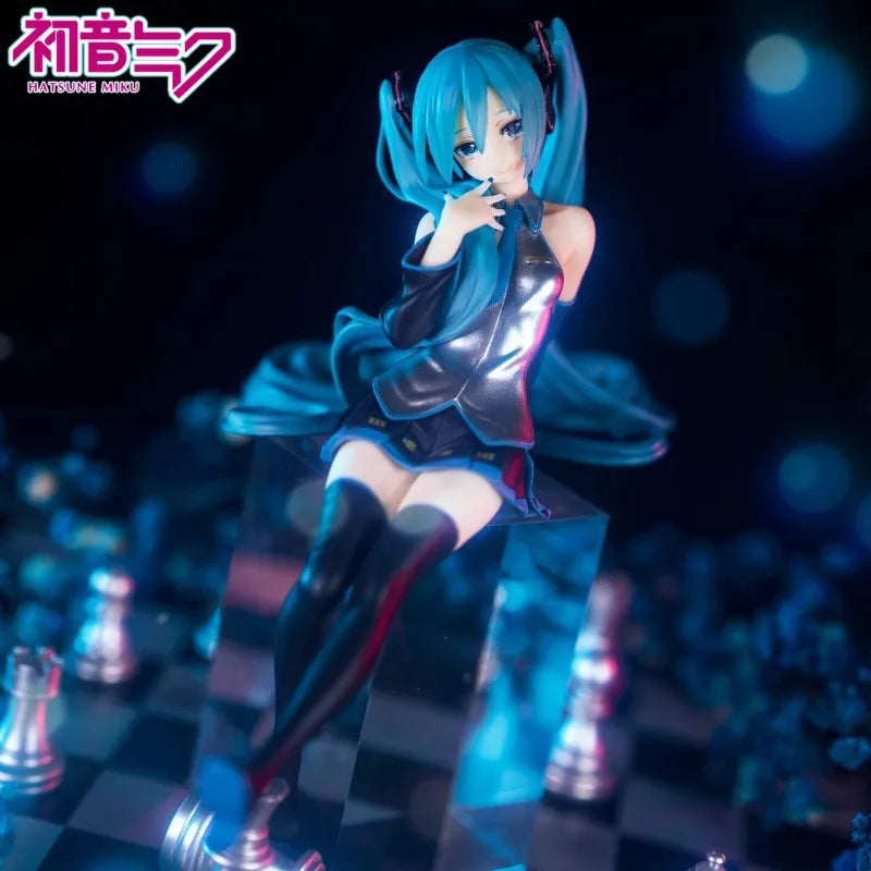 17CM Hatsune Miku Noodle Stopper Figure PVC Desktop Ornament Toy