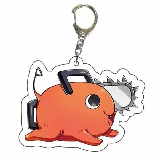 Chainsaw Man Pochita Acrylic Keychain – 1.6 × 2.4-Inch Devil Pup Bag Charm