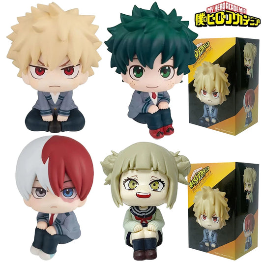 **** 10cm Q Version My Hero Academia Figures Midoriya Bakugou Ochaco Kids Gift