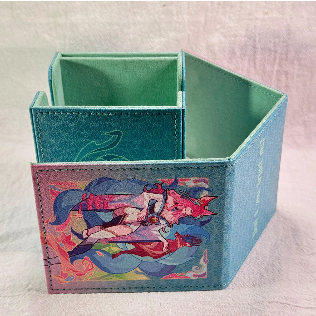 Diy Ahri Card Storage Box TCG Protection Gift Fantasy Collectible