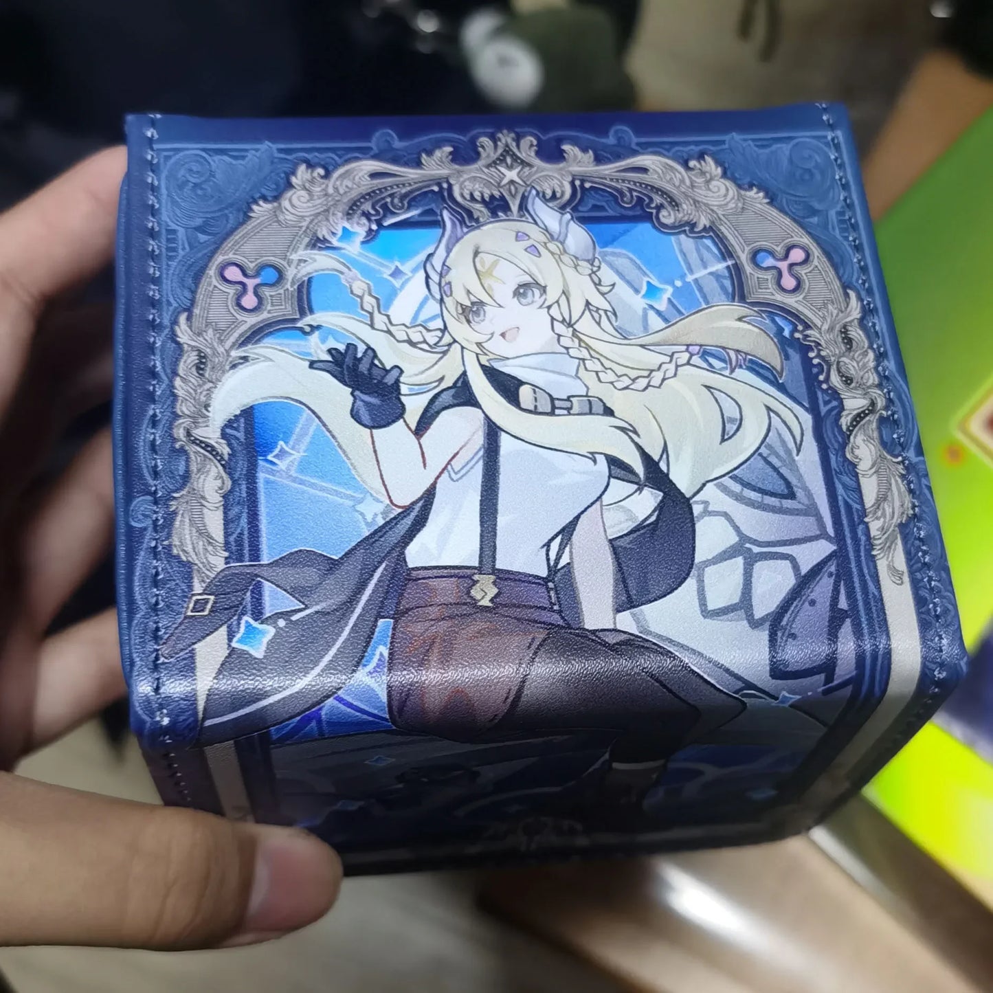 Yugioh Black Magician Girl PU Leather Deck Box Trading Card Storage