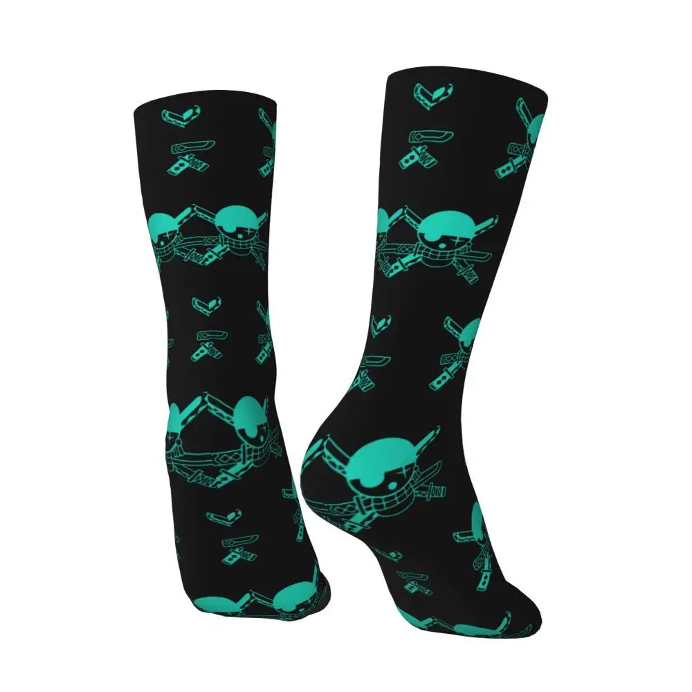 Fashion Men's Anime Socks Tony Tony Chopper Luffy Zoro Law Unisex Crew