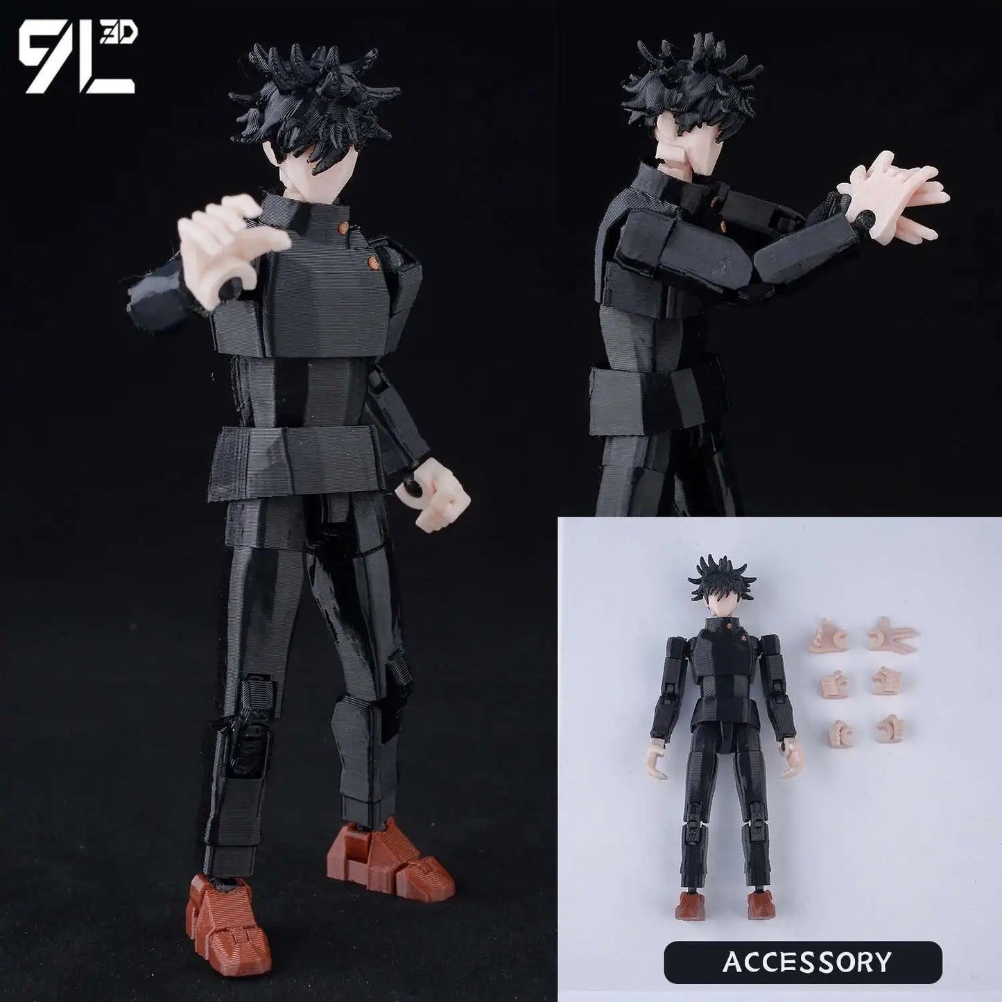 **** 9L3D Printed Jujutsu Kaisen Action Figures Sukuna Yuji Yuta Gojo