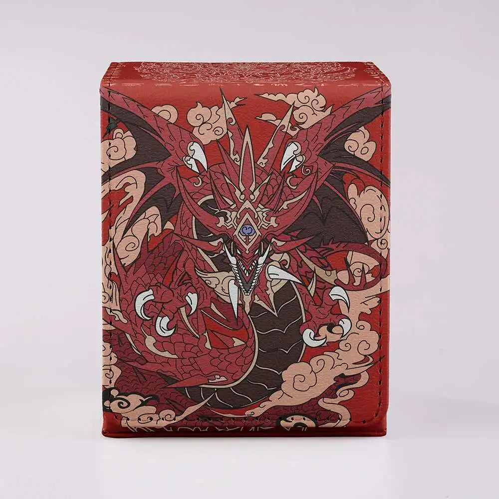 **** TCG 100+ Card Capacity Deck Box Dragon Design Durable Storage for YGO Magic