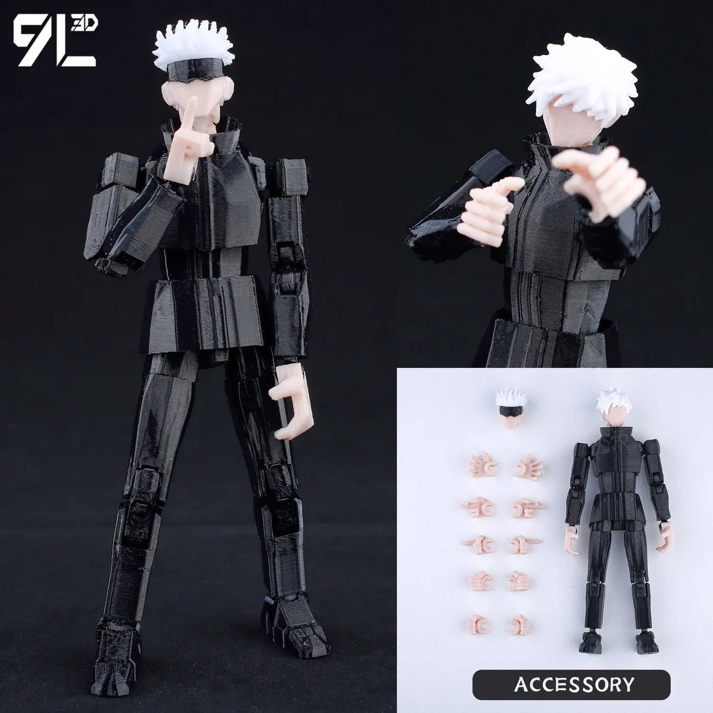 **** 9L3D Printed Jujutsu Kaisen Action Figures Sukuna Yuji Yuta Gojo