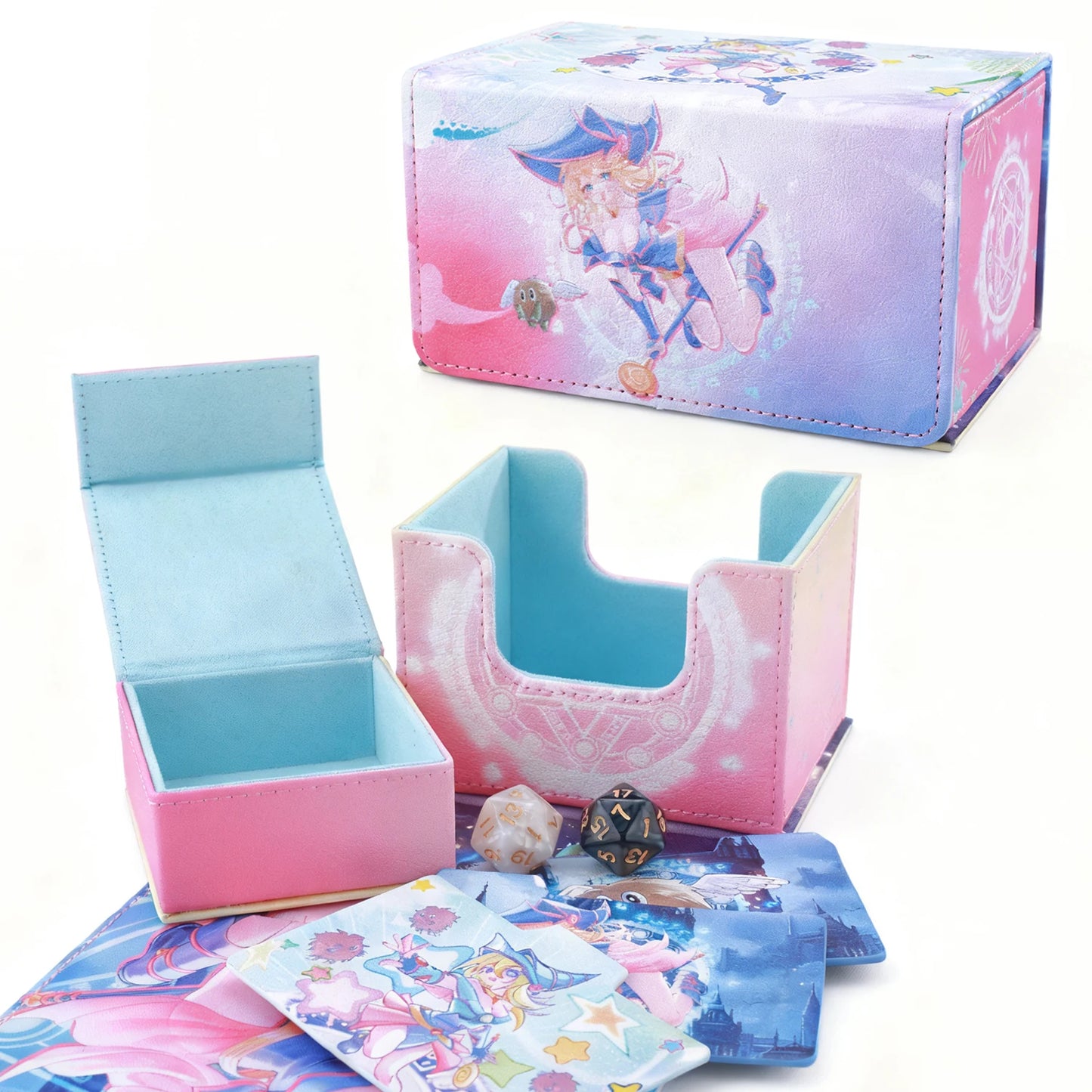 Gacha Dark Magician Girl Deck Box Dicewinder for YGO TCG Card Storage
