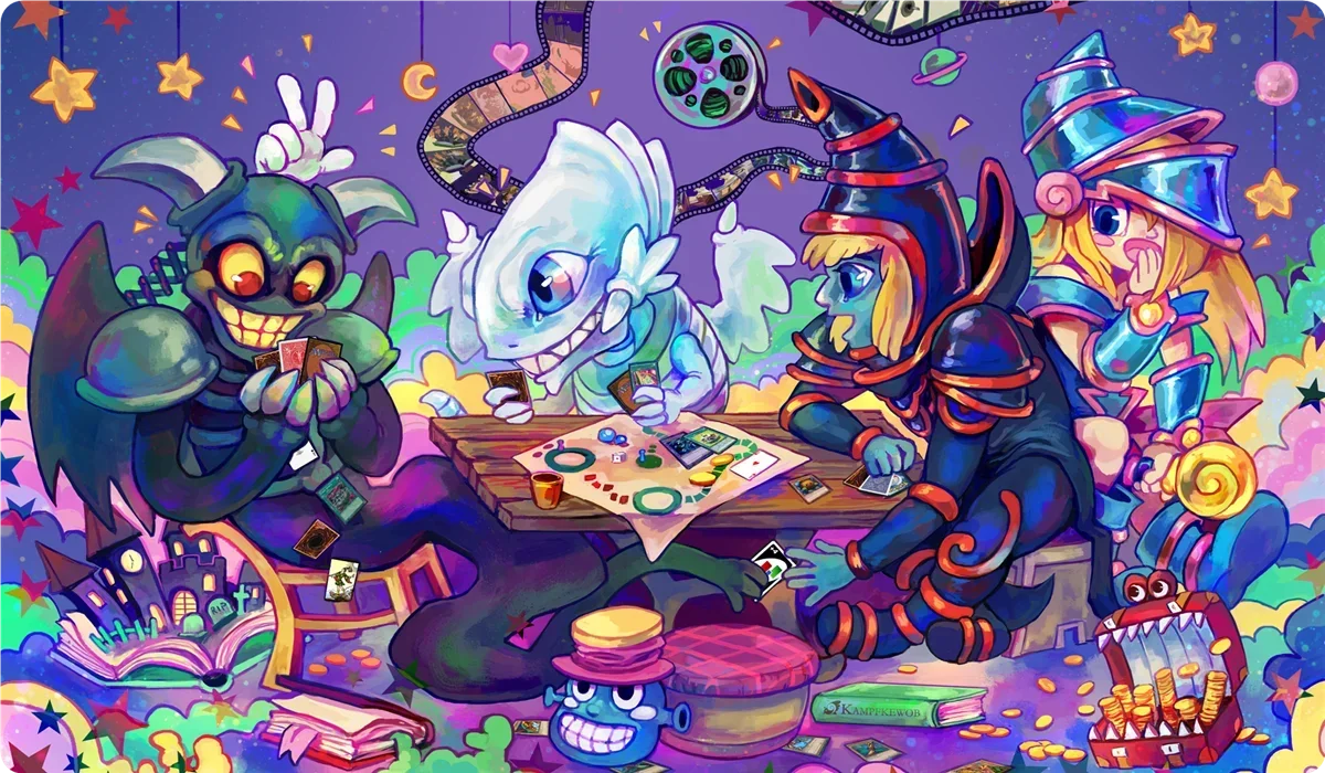 YuGiOh Dark Magician Girl Playmat TCG CCG Gaming Mouse Pad Rubber Mat